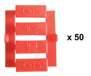 Lot de 50 Inserts Rouges NGC155x - Connectique Réseau Professionnelle