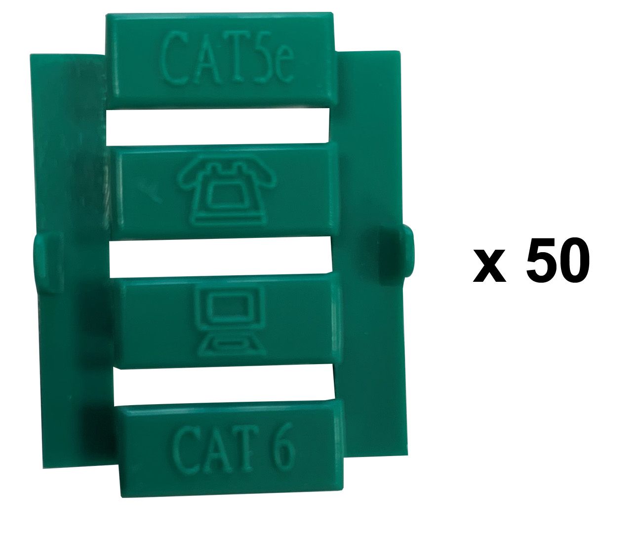 Lot de 50 Inserts Verts / Ngc155x - NGC Networks