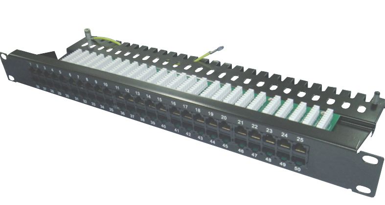 Panneau ISDN Cat.3 Type 110 et Krone NGC 2800 - 25 ou 50 ports RJ45