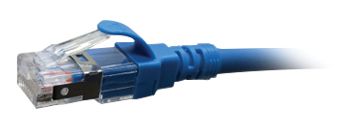 Cordon Cat6a Channelu/ftp 50cm Bleu