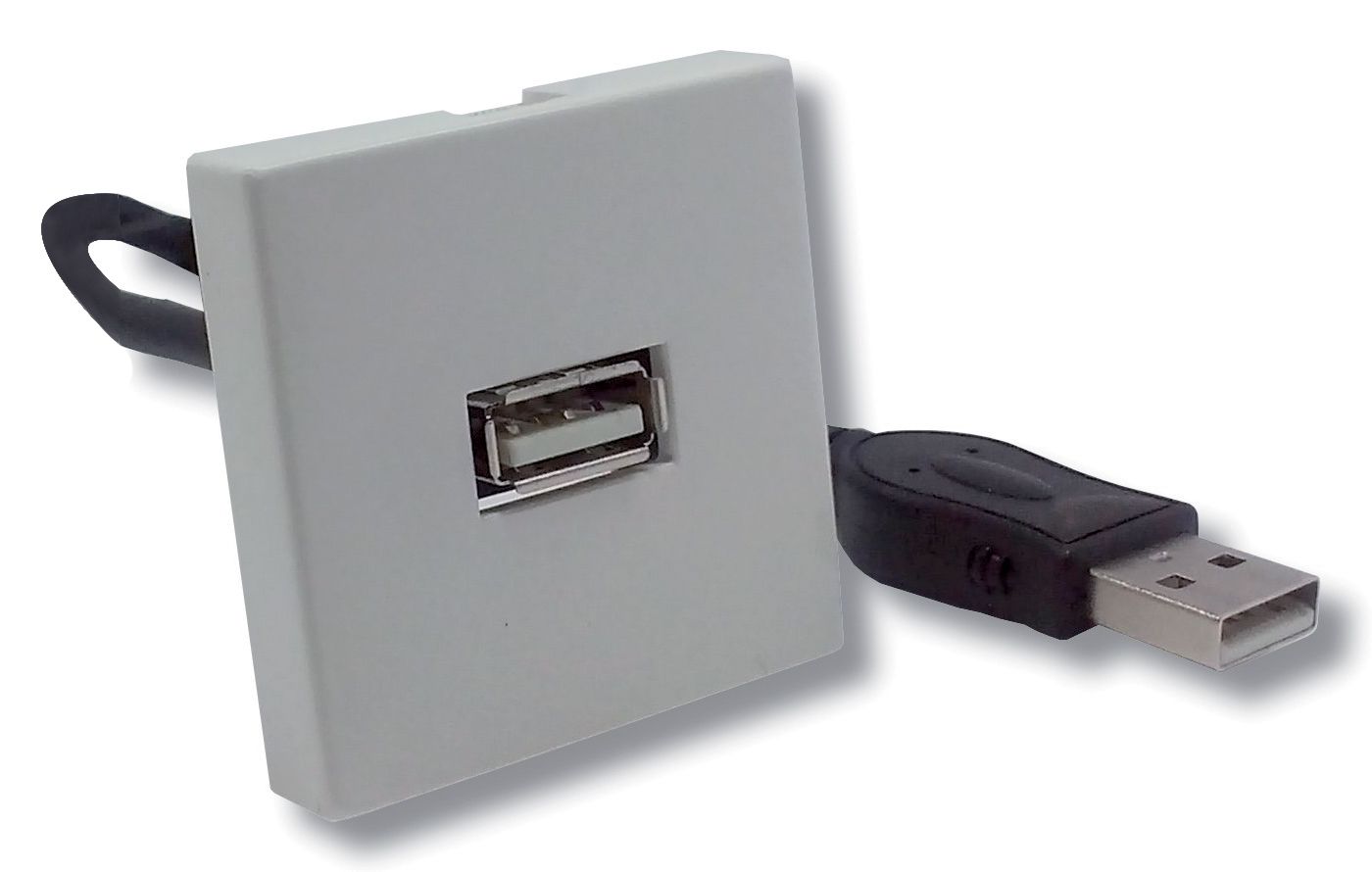 Plastron Usb 2.0 F/f Cordon 20cm