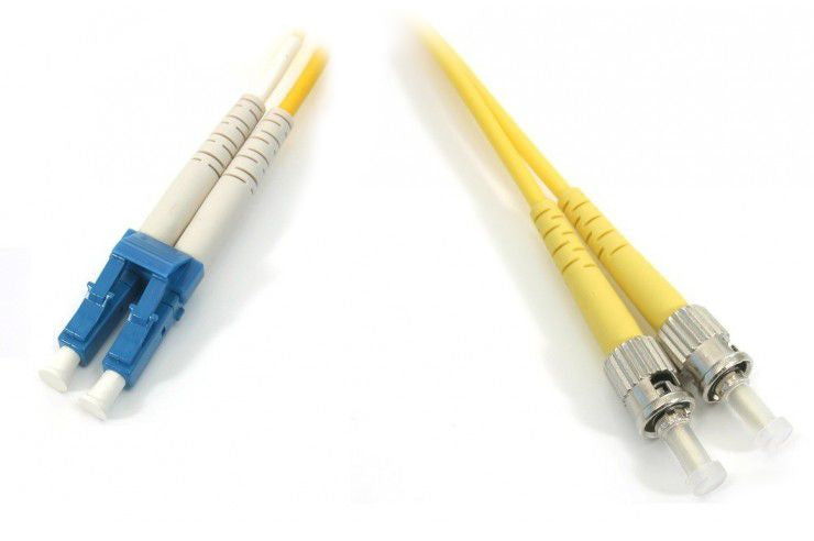 Jarretière Fibre Optique ST/LC OS2 Monomode 3m Duplex LSZH