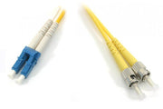 Jarretière Fibre Optique ST/LC OS2 Monomode 5m Duplex LSZH