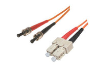 Jarretière Fibre Optique ST/SC OM4 Multimode 1m Duplex