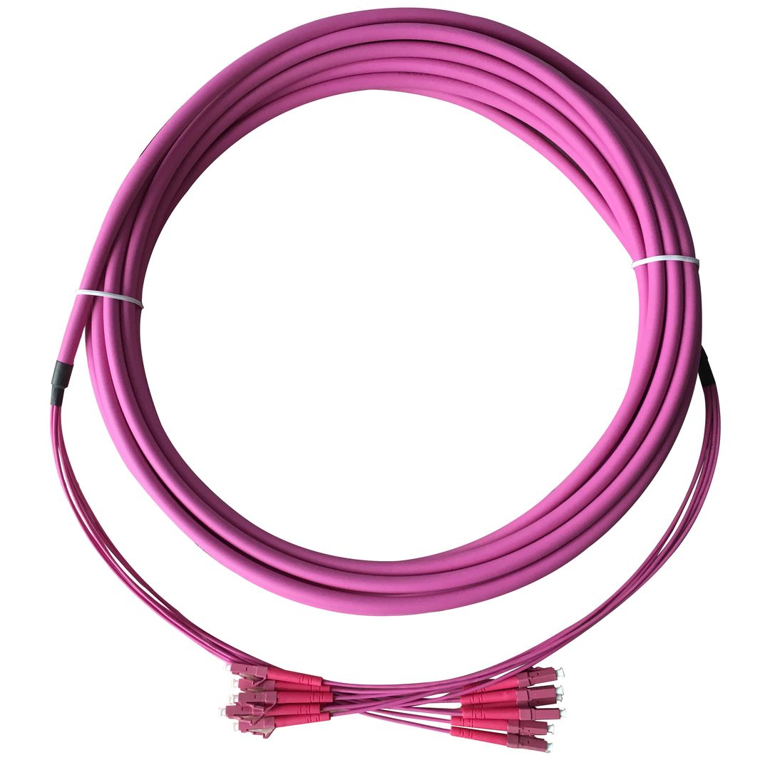 Trunk Optique LC/LC OM4 Multimode 25m 4 FO