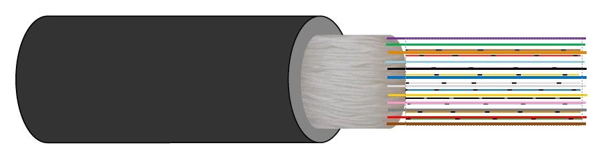 Câble Fibre Optique OM3 Multimode 500m 24 FO