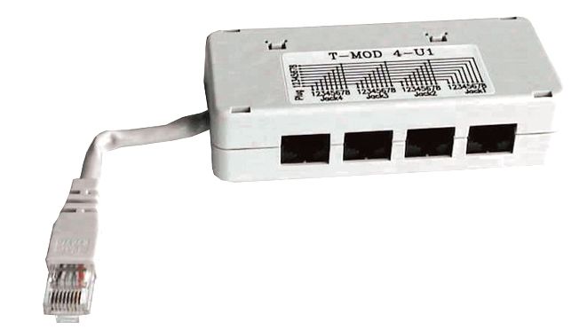 Adaptateur Harmonica 1rj45mx4rj45f