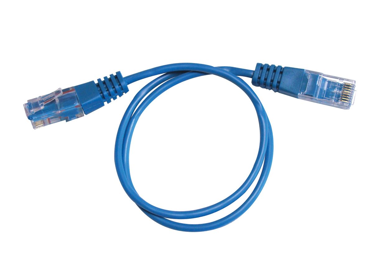 Cordon Cat3 1p Rj45 Bleu 50cm