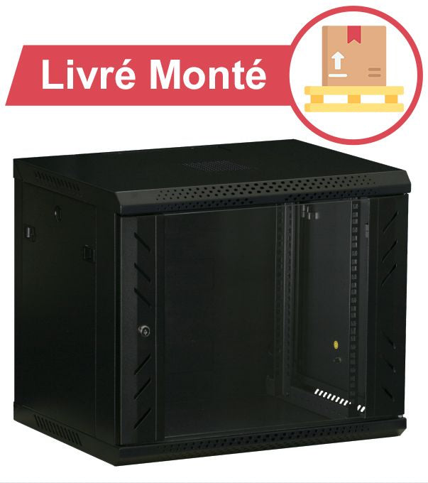 Coffret Réseau 19" 6U 600x500mm Montée