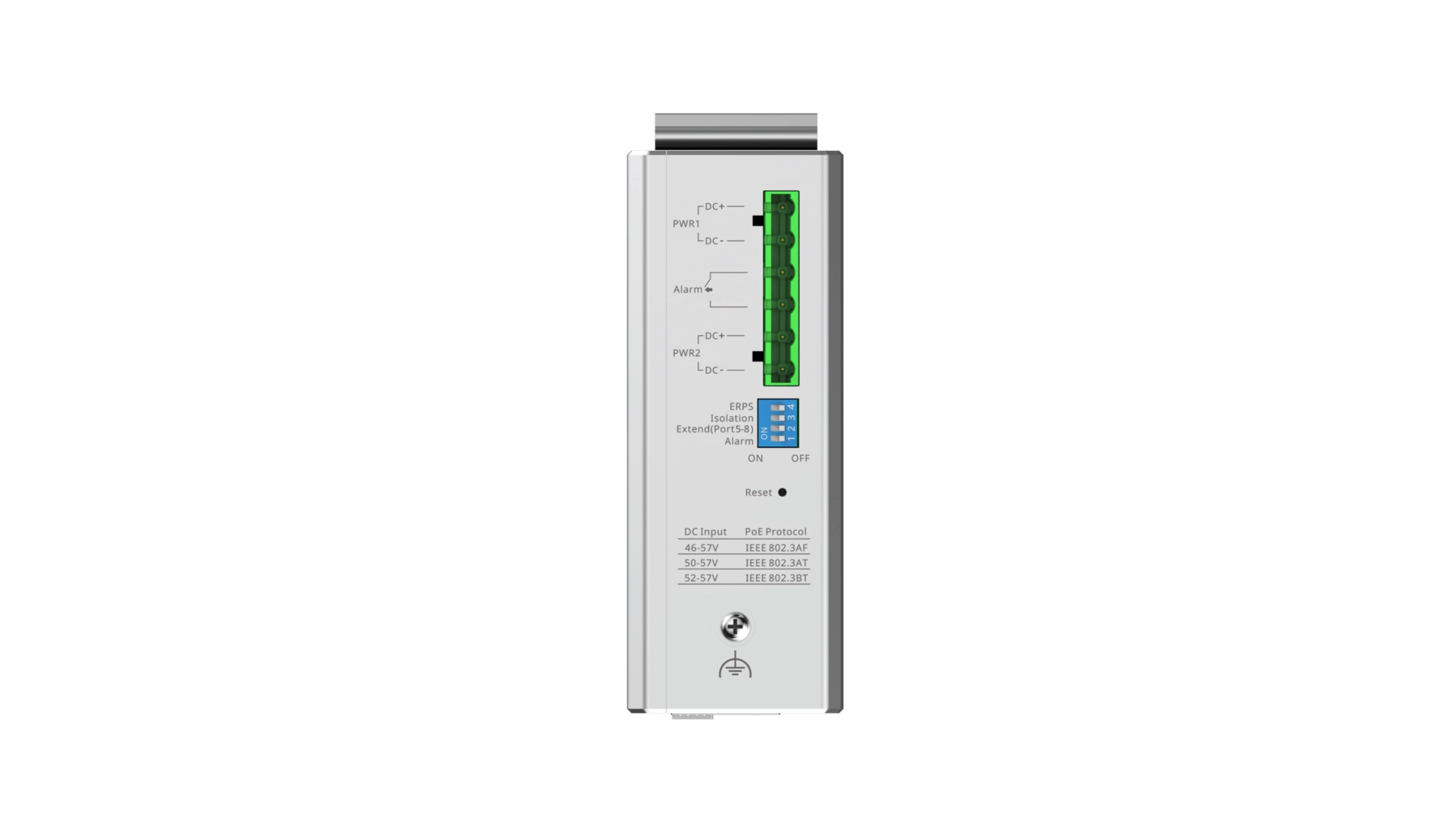 Reyee NIS2100-8GT2SFP-HP - Switch PoE industriel 8 ports Gigabit L2