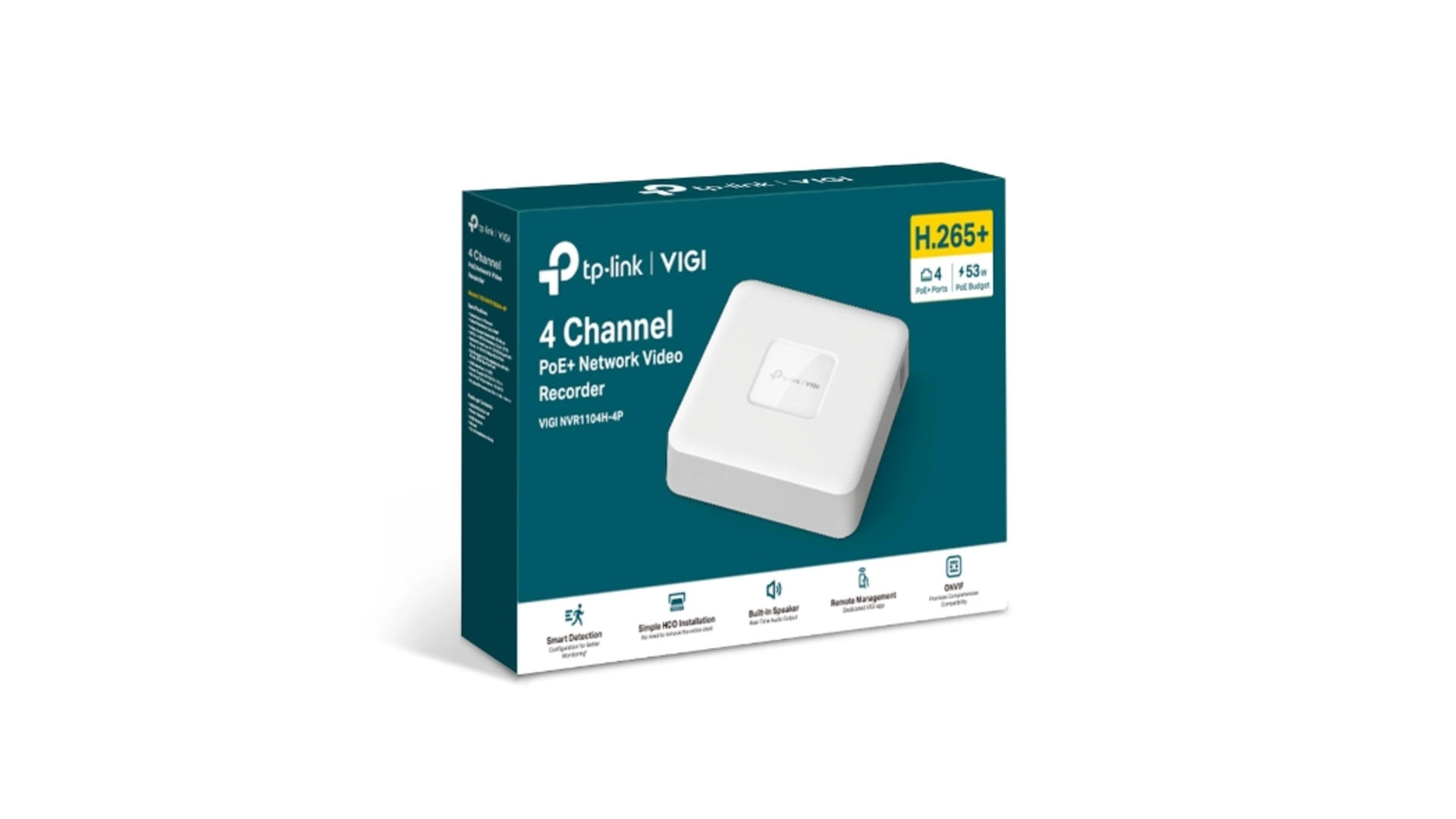 TP-Link NVR1104H-4P - NVR 4 voies 4 ports PoE+ 53W