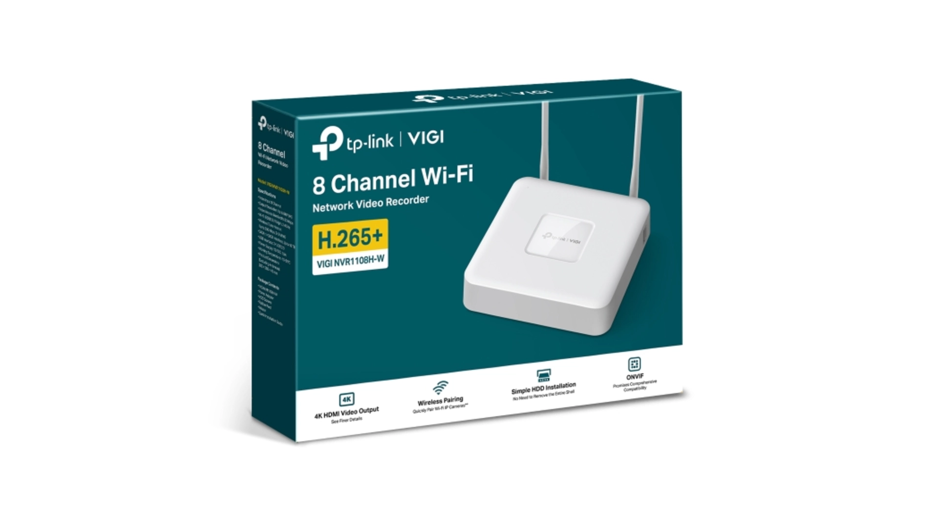 NVR1108H-W - Enregistreur IP 8 voies WiFi 4 HDMI