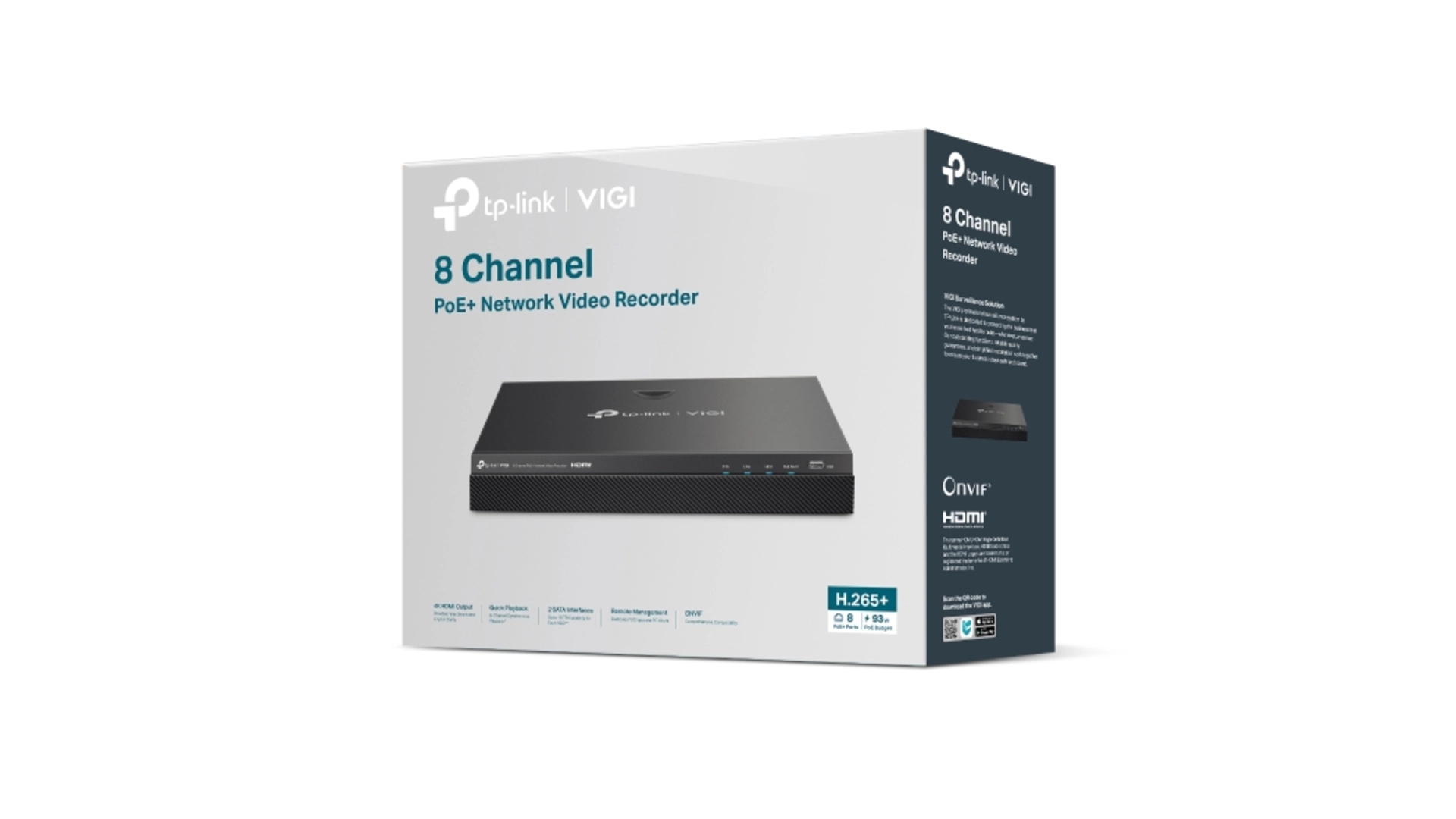 TP-Link NVR2008H-8MP-2TB - NVR 8 voies PoE+ 8MP 2TB Smart Detection