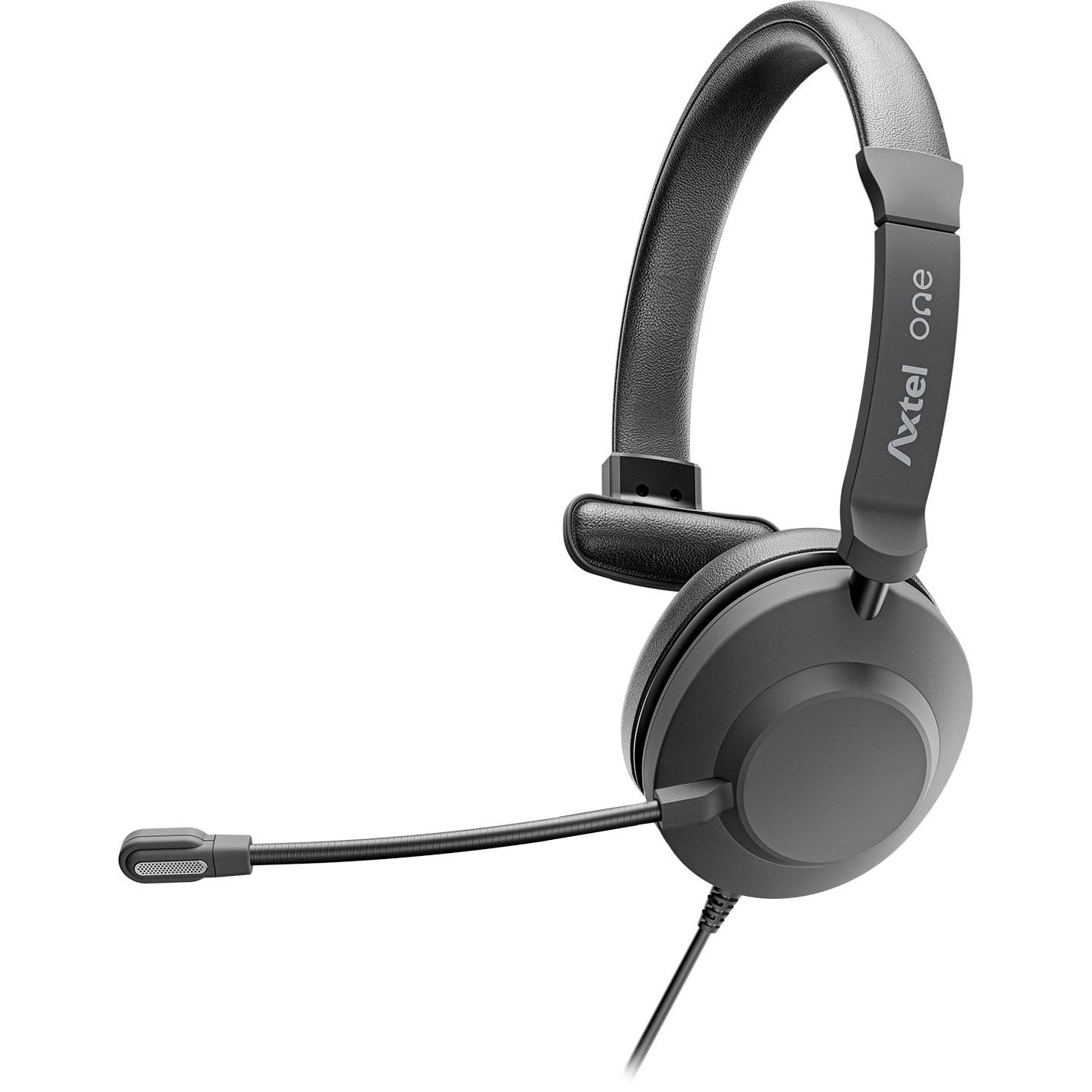 Axtel ONE UC35 - Casque mono USB-C/A + jack 3,5mm triple connectivité - AXH-ONEUCMCA-35