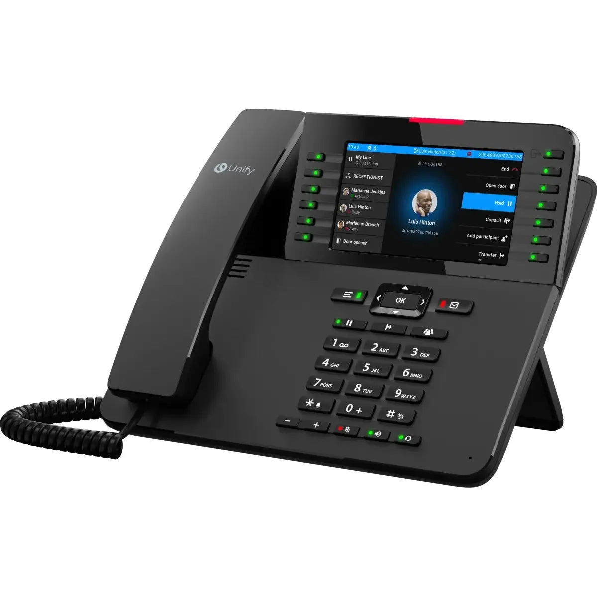 Unify OpenScape Desk Phone CP710 - Téléphone IP écran tactile graphique - Éco-recyclé - L30250-F600-C583
