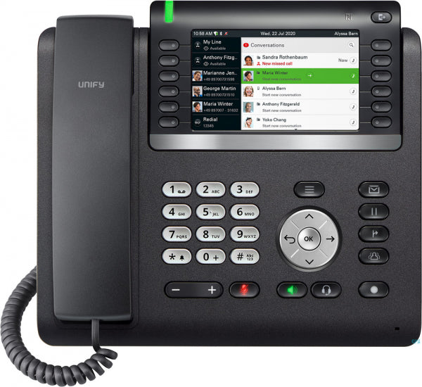Unify OpenScape CP700X - Téléphone IP écran extra-large Bluetooth Wi-Fi Éco-recyclé - L30250-F600-C439