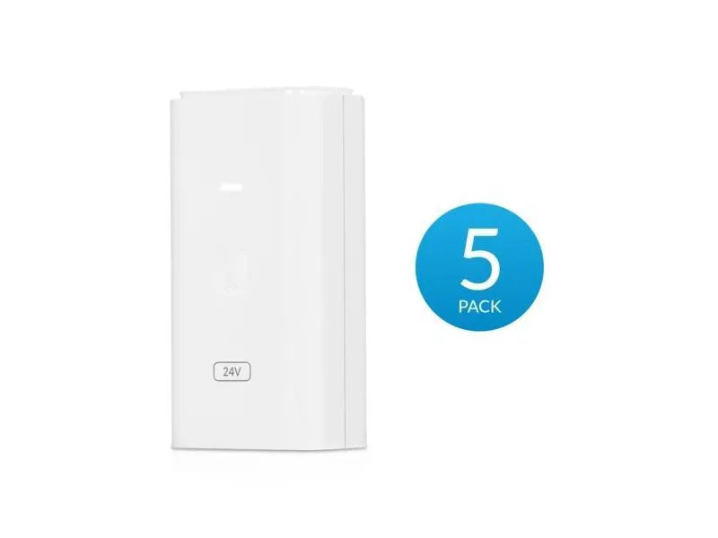 Ubiquiti POE-24-12W-5P - Injecteur PoE 24V 12W pack de 5