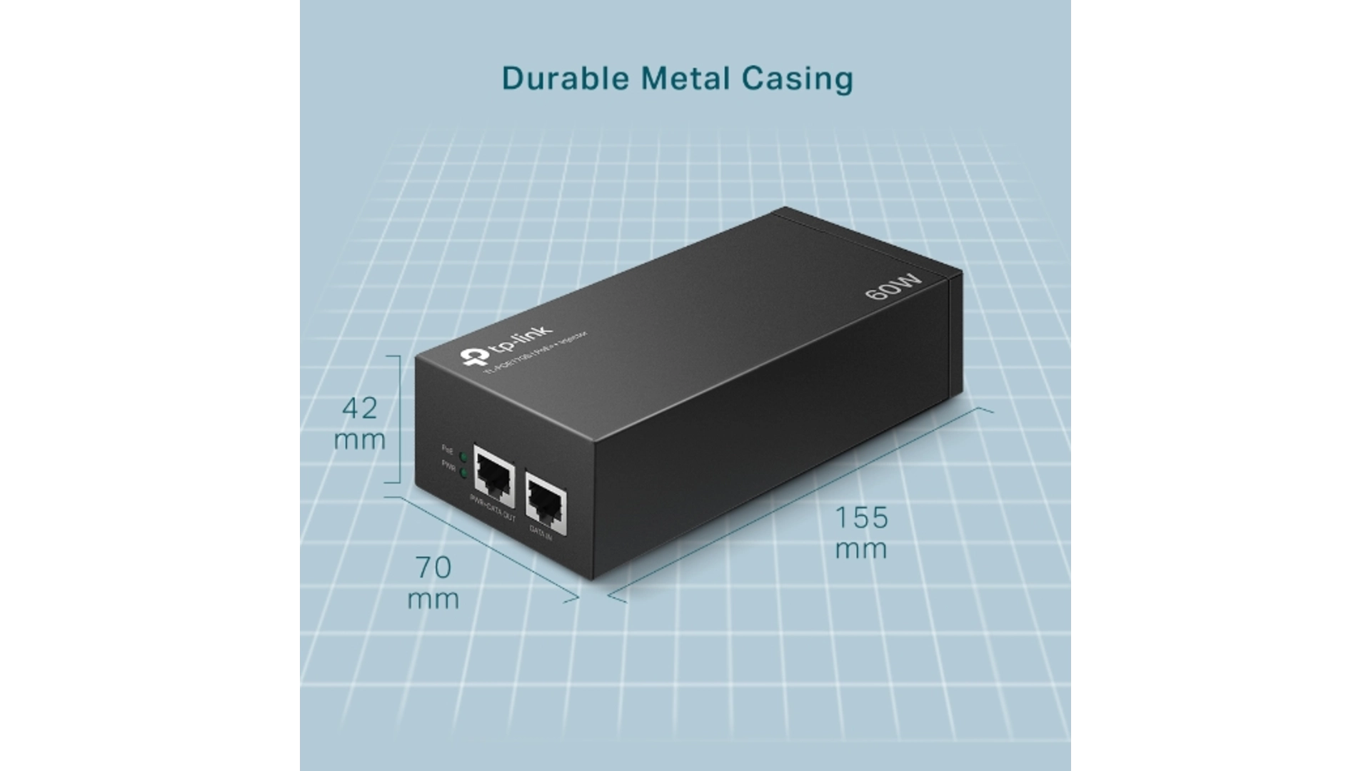 TP-Link POE170S - Injecteur PoE+ 2 ports Gigabit 60W 802.3at
