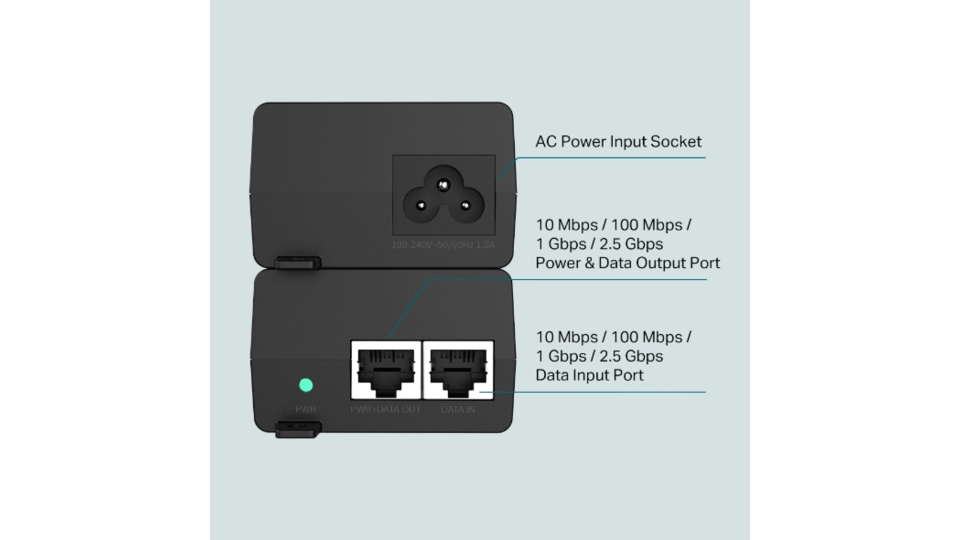 TP-Link POE260S - Injecteur PoE+ 2.5G 802.3at