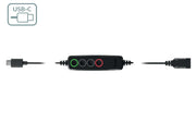 Axtel - Cordon adaptateur QD/USB-C A80 avec contrôles - AXC-USB-A80C