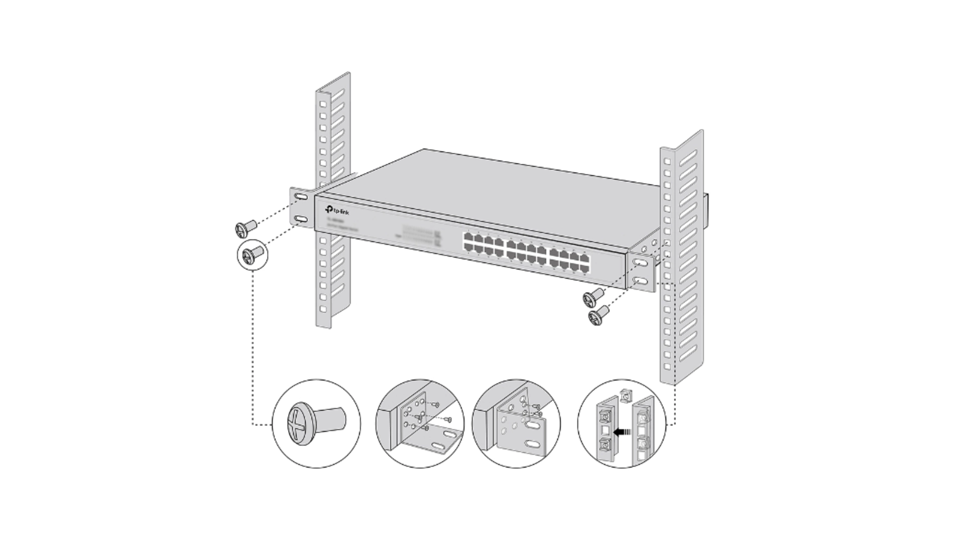 TP-Link RACKMOUNTKIT-13 - Kit de montage Omada 93×43.8×40 mm