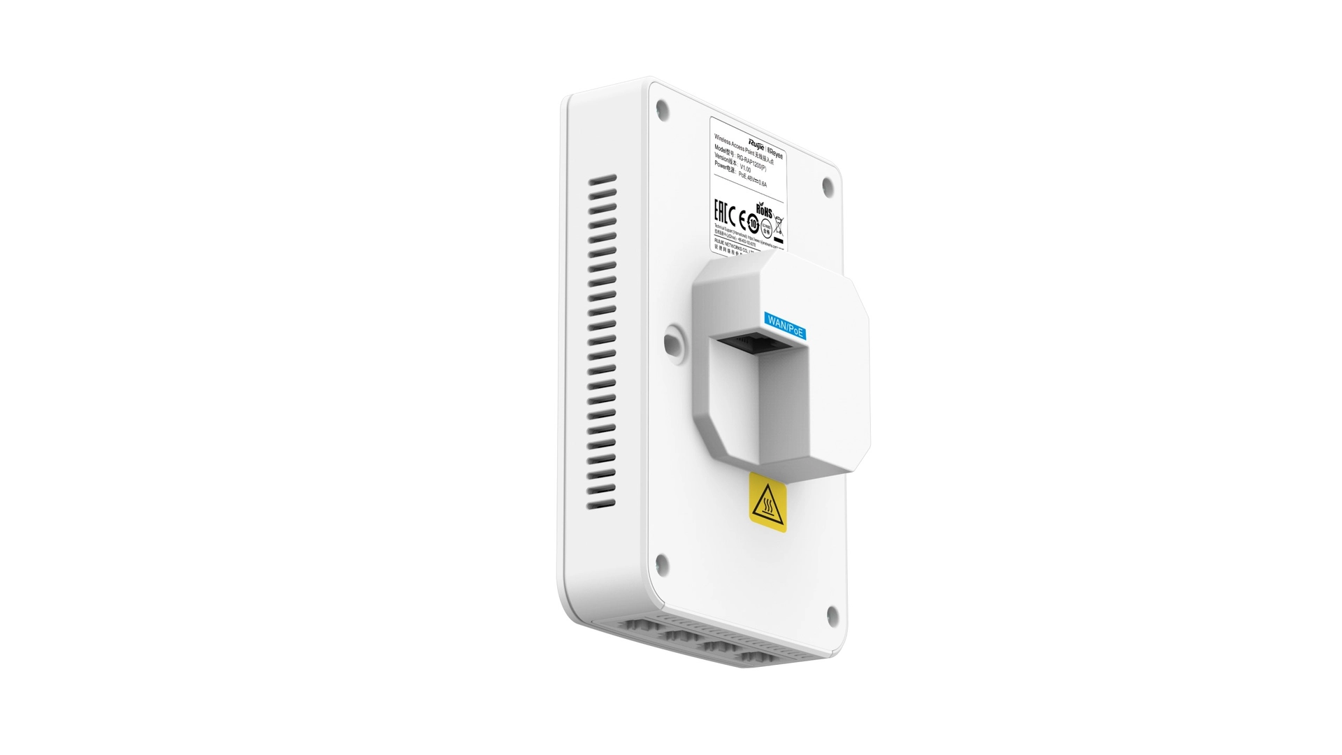 Reyee RAP1200P - Point d'accès WiFi 5 mural 4 ports PoE Gigabit