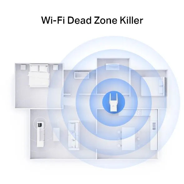 TP-Link RE705X - Répéteur WiFi 6 AX3000 Mbps