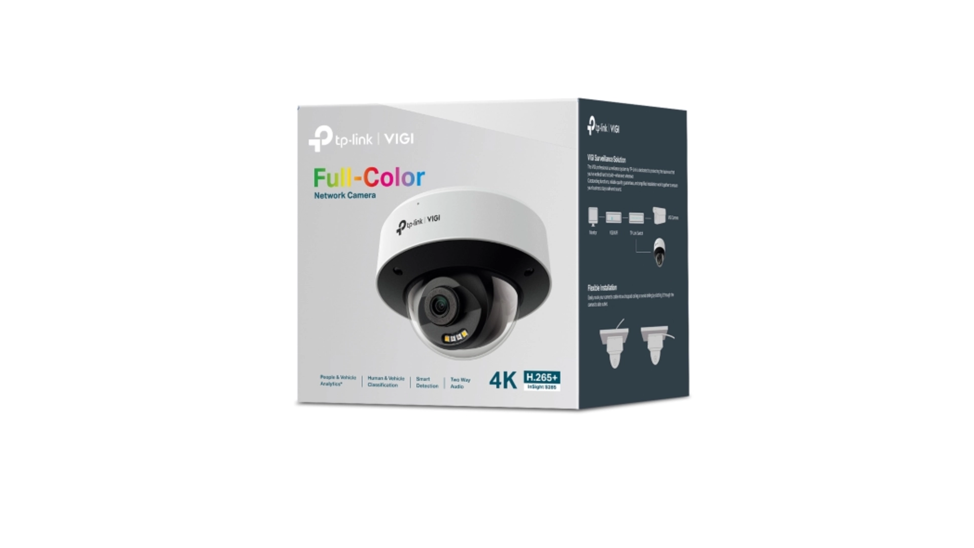 TP-Link S285 - Caméra Dôme 8MP Full Color IR LED IP67 IA