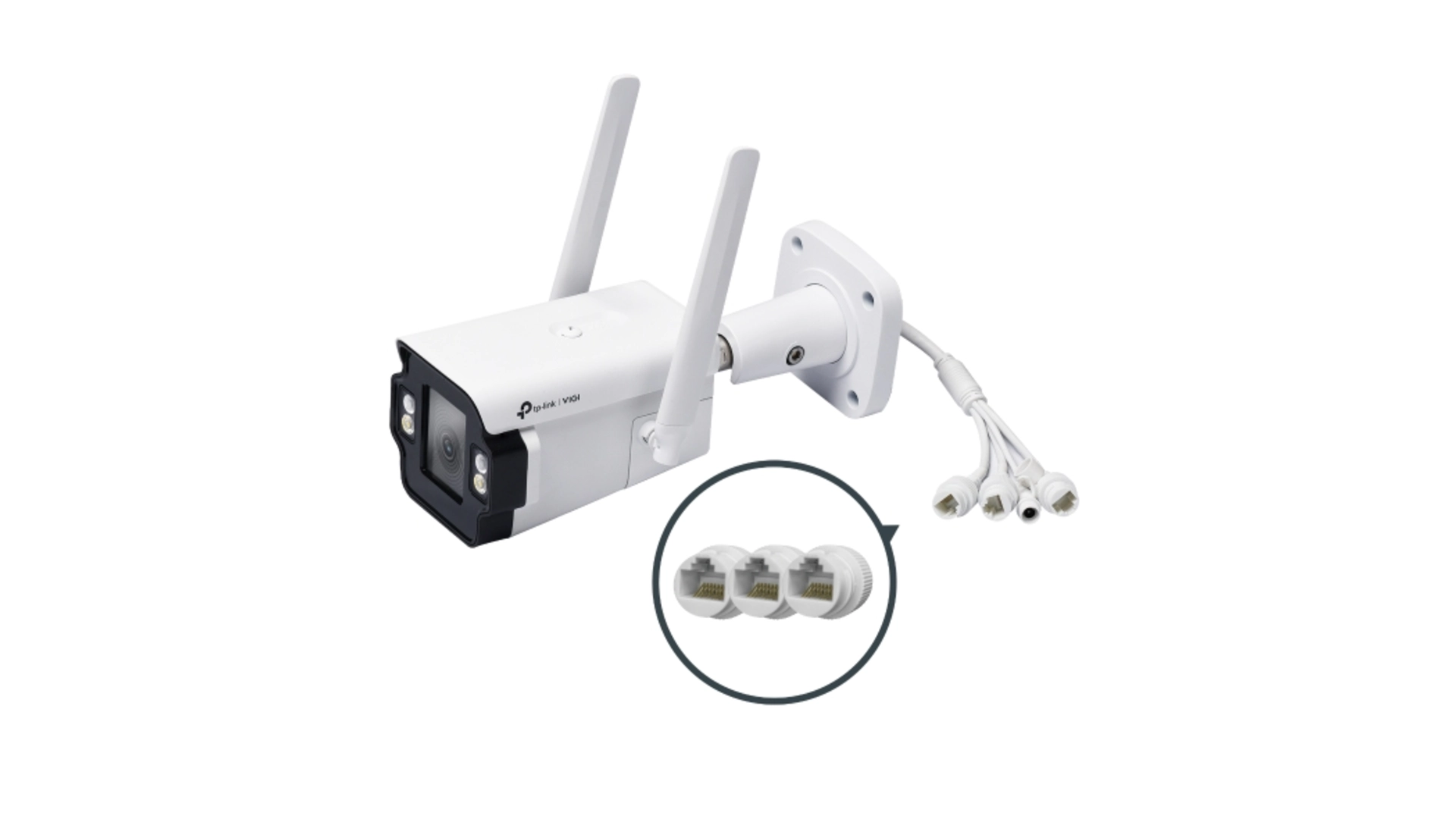 Caméra Bullet IP 4MP Full Color 4mm - IR & Blanc IA WDR Smart Detection