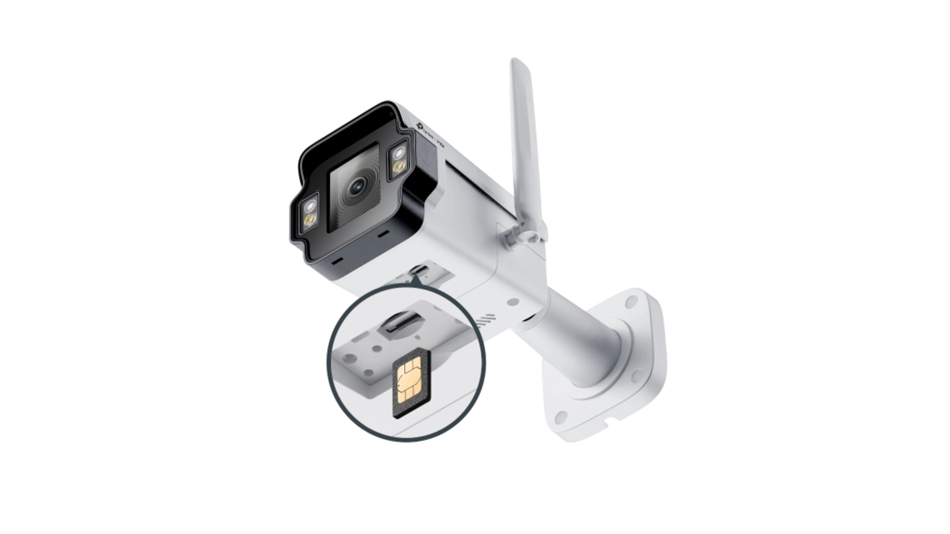 Caméra Bullet IP 4MP Full Color 4mm - IR & Blanc IA WDR Smart Detection