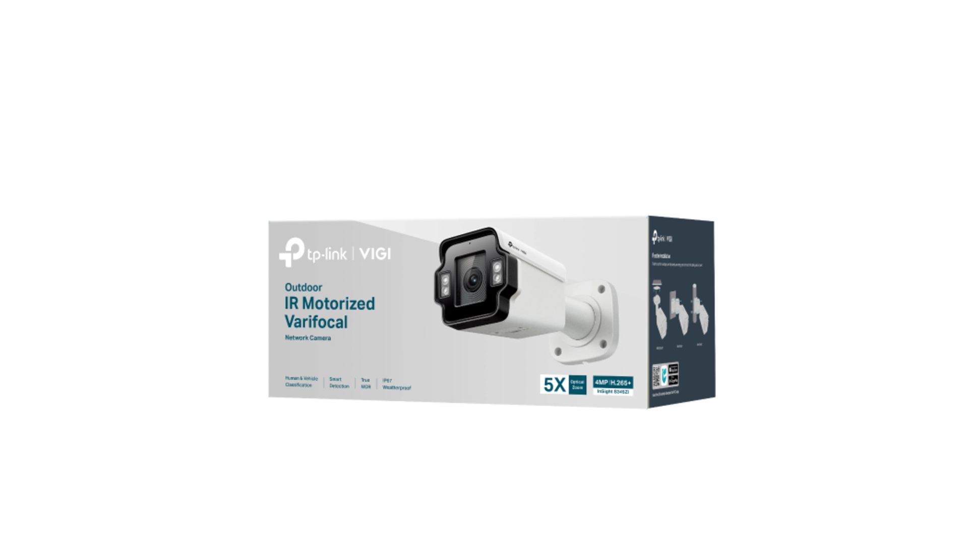 TP-Link S345ZI - Caméra Bullet 4MP varifocale IR LED extérieure IA