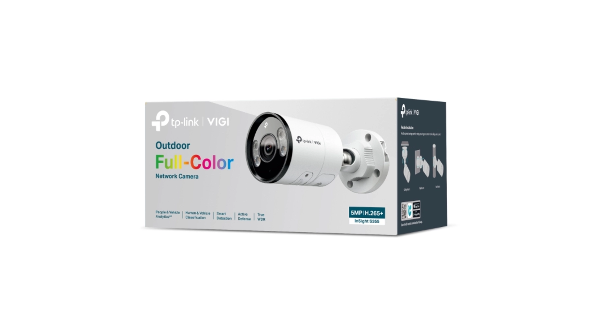 TP-Link S355 - Caméra Bullet IP 5MP Full Color IR & blanc Smart Detection