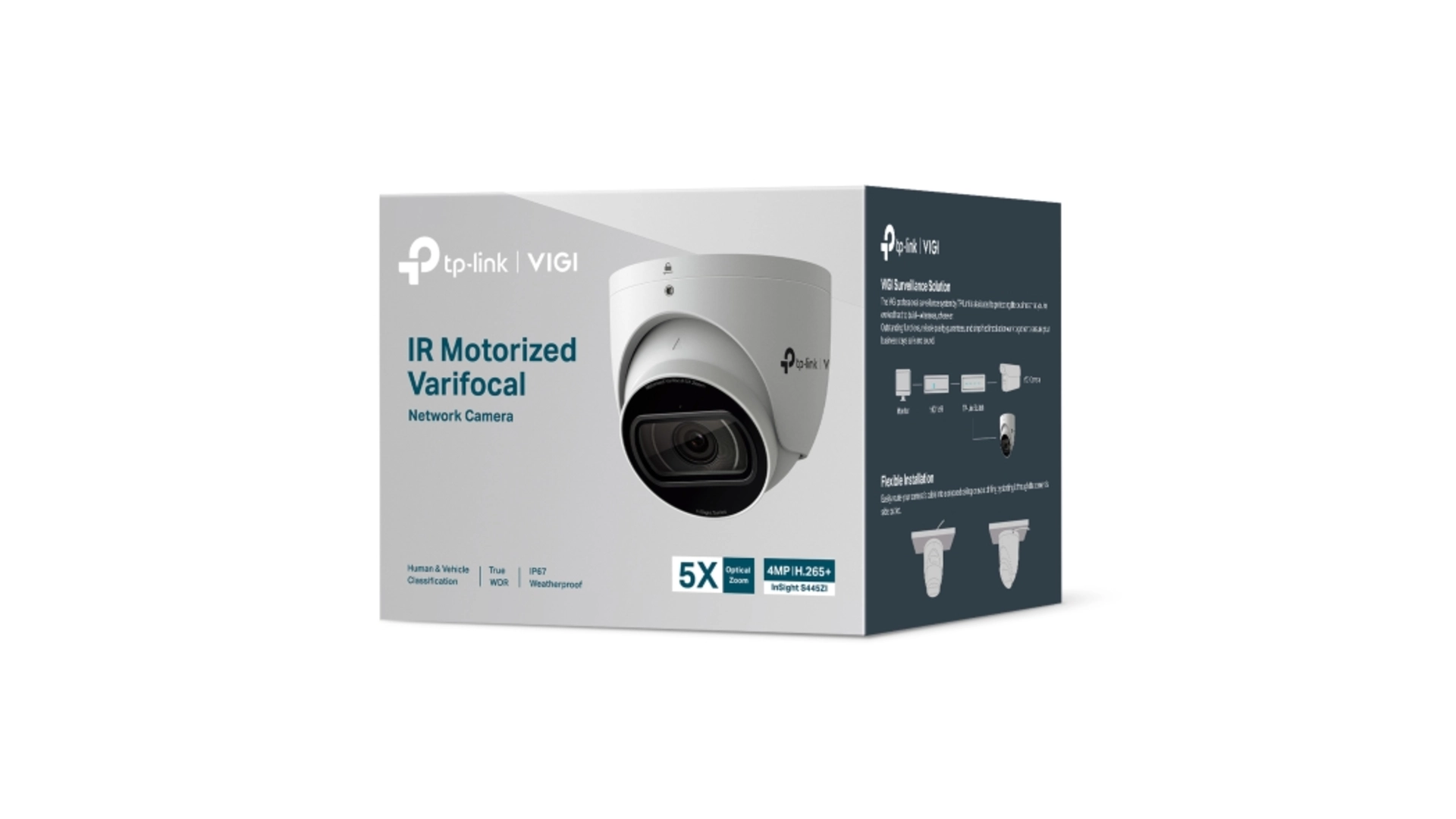 TP-Link S445ZI - Caméra Turret 4MP varifocale IR extérieure zoom x5