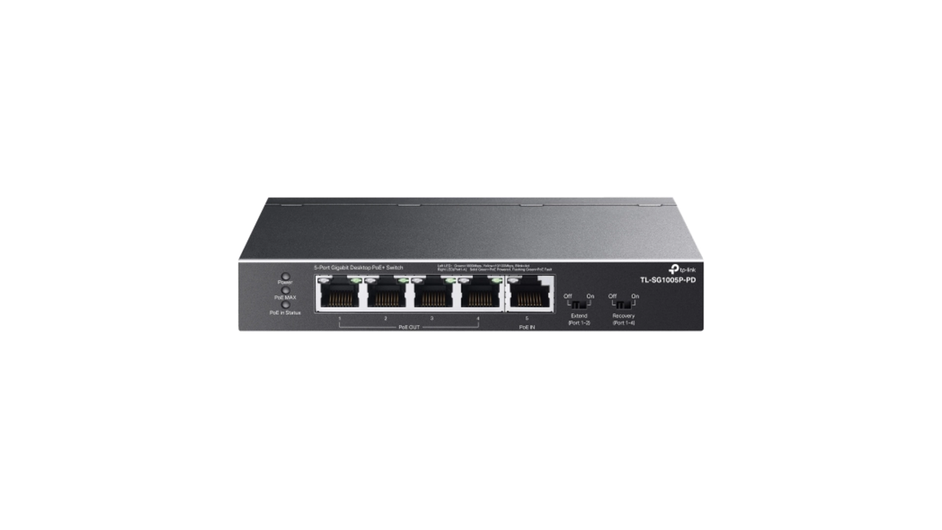 TP-Link SG1005P-PD - Switch 5 ports Gigabit PoE++ bureau