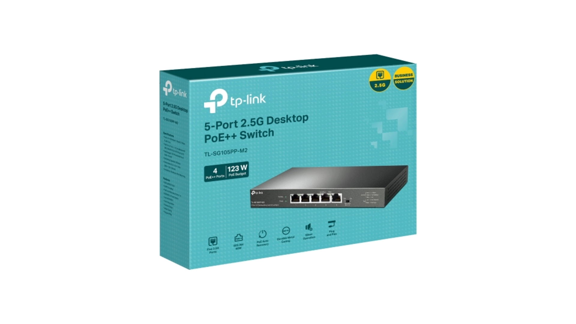 TP-Link SG105PP-M2 - Switch 5 ports 2,5G PoE++ Omada