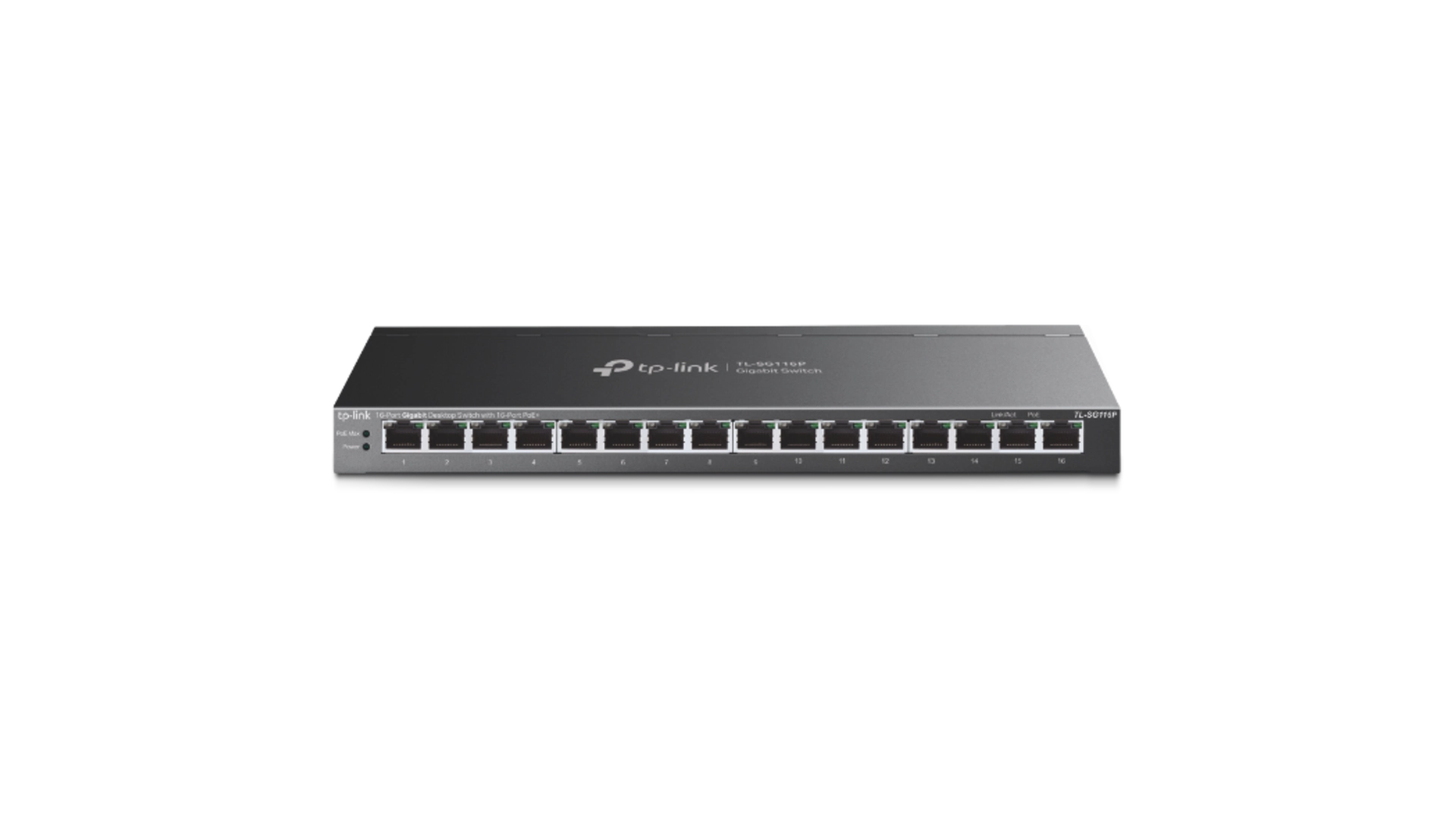 TP-Link SG116P - Switch 16 ports Gigabit PoE+ manageable L2