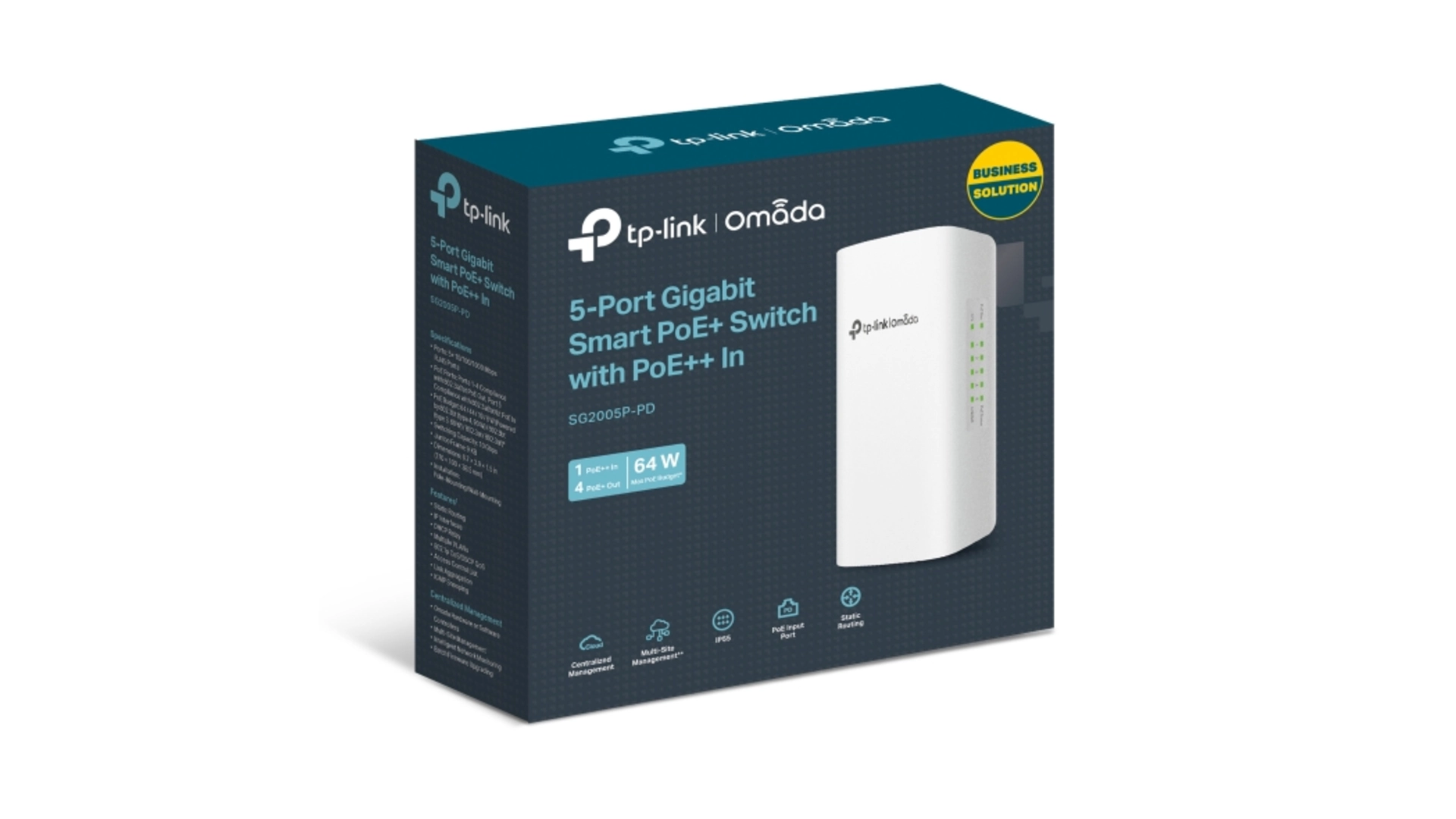 TP-Link SG2005P-PD - Switch 5 ports Gigabit PoE+ Omada