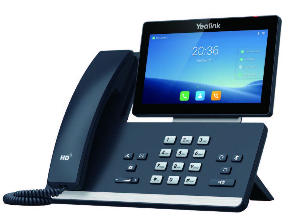 Yealink SIP-T58W - Poste IP android BLUETOOTH WIFI, ecran tactile 7' combine sans fil en option