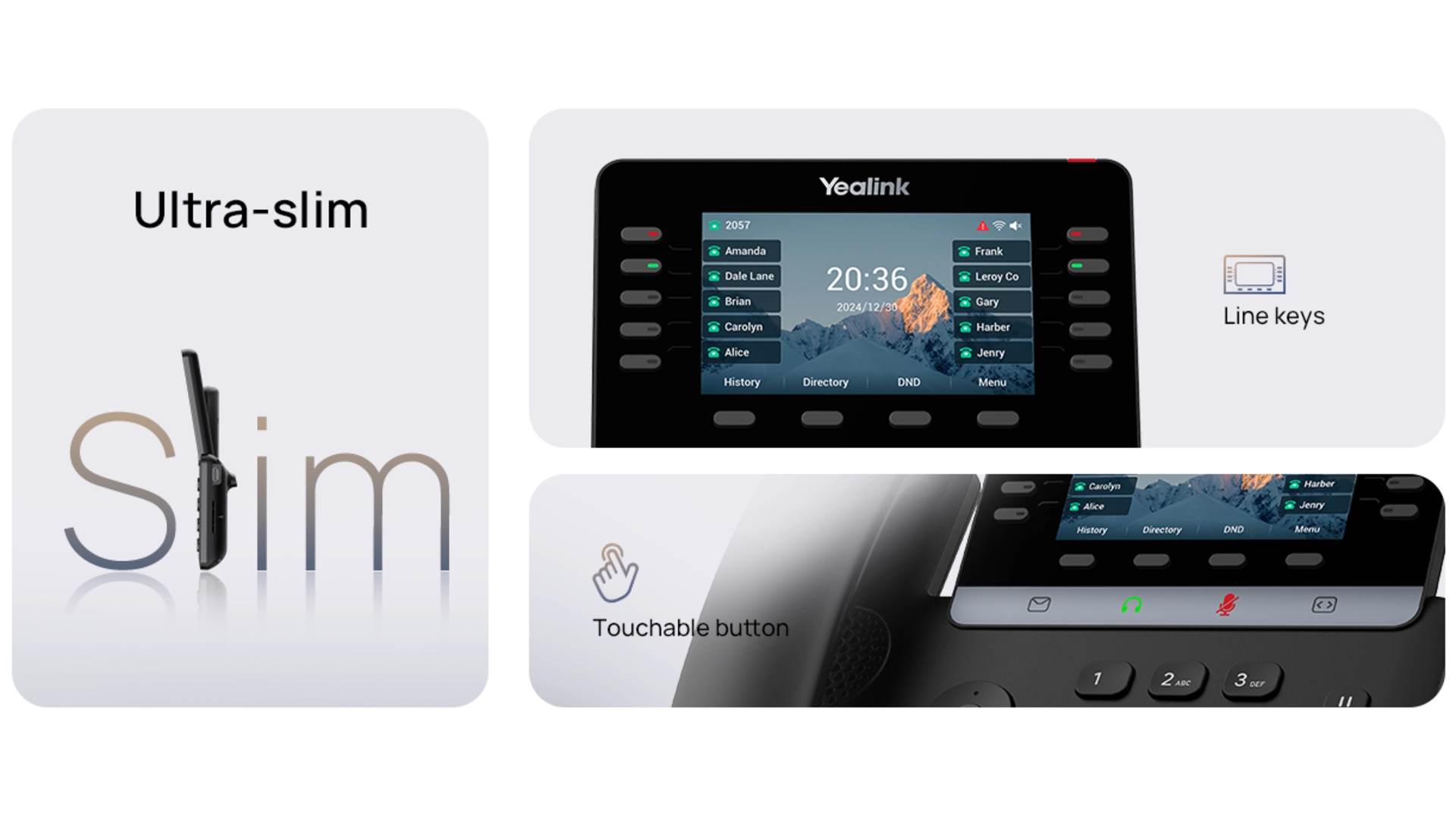Yealink T74LTE - Poste filaire 4G WIFI SIP, emplacement pour carte nano sim 4