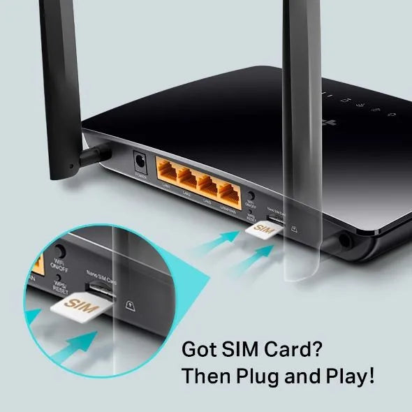 TP-Link MR6400 - Routeur 4G WiFi N 300 Mbps 2 ports LAN