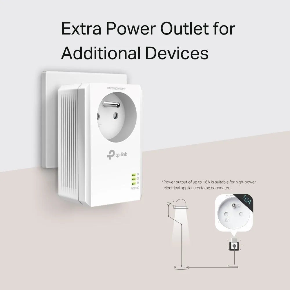 TP-Link PA7017P-KIT - Kit CPL AV1000 Gigabit avec prise
