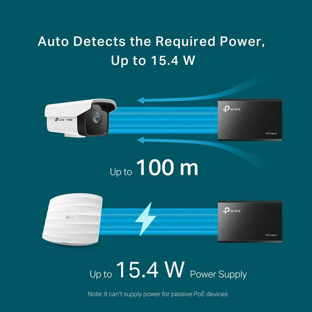 TP-Link POE150S - Injecteur PoE 15,5W 802.3af Gigabit
