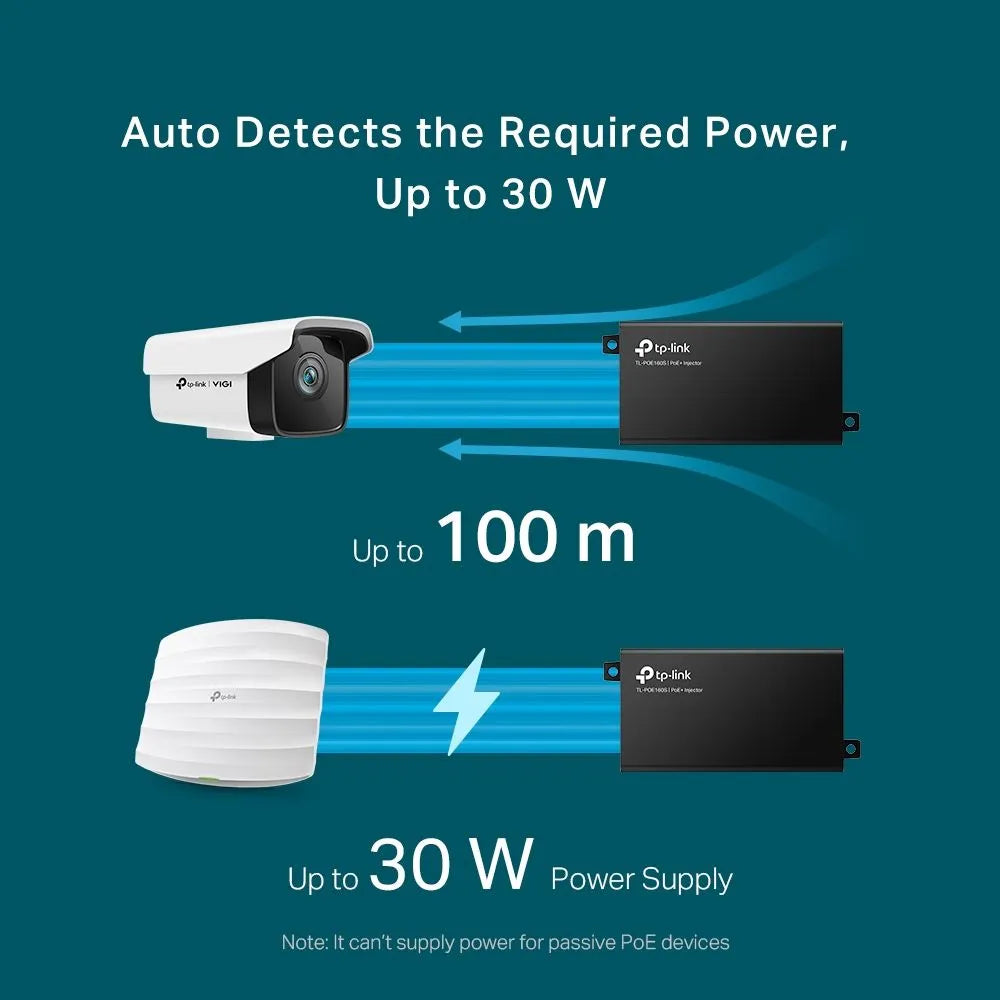 TP-Link POE160S - Injecteur PoE+ 802.3at 1 port