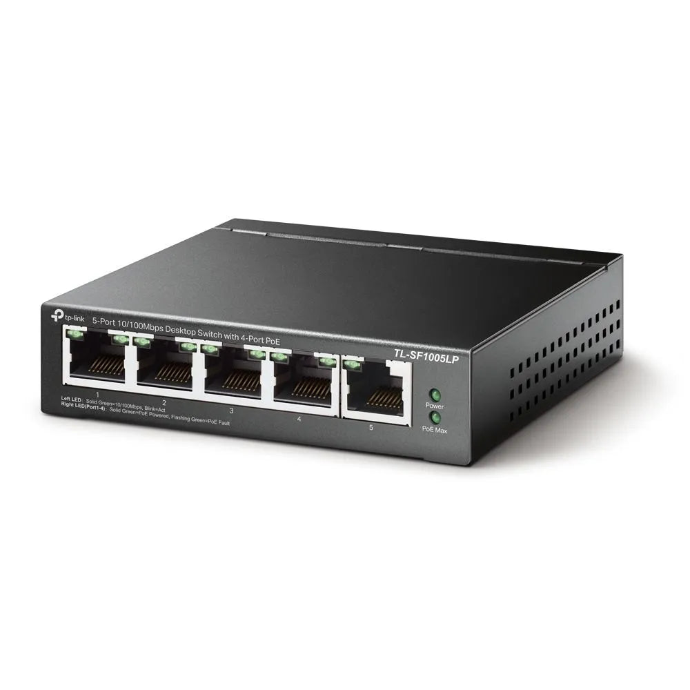TP-Link SF1005LP - Switch Bureau 5 ports 100Mbps PoE 41W