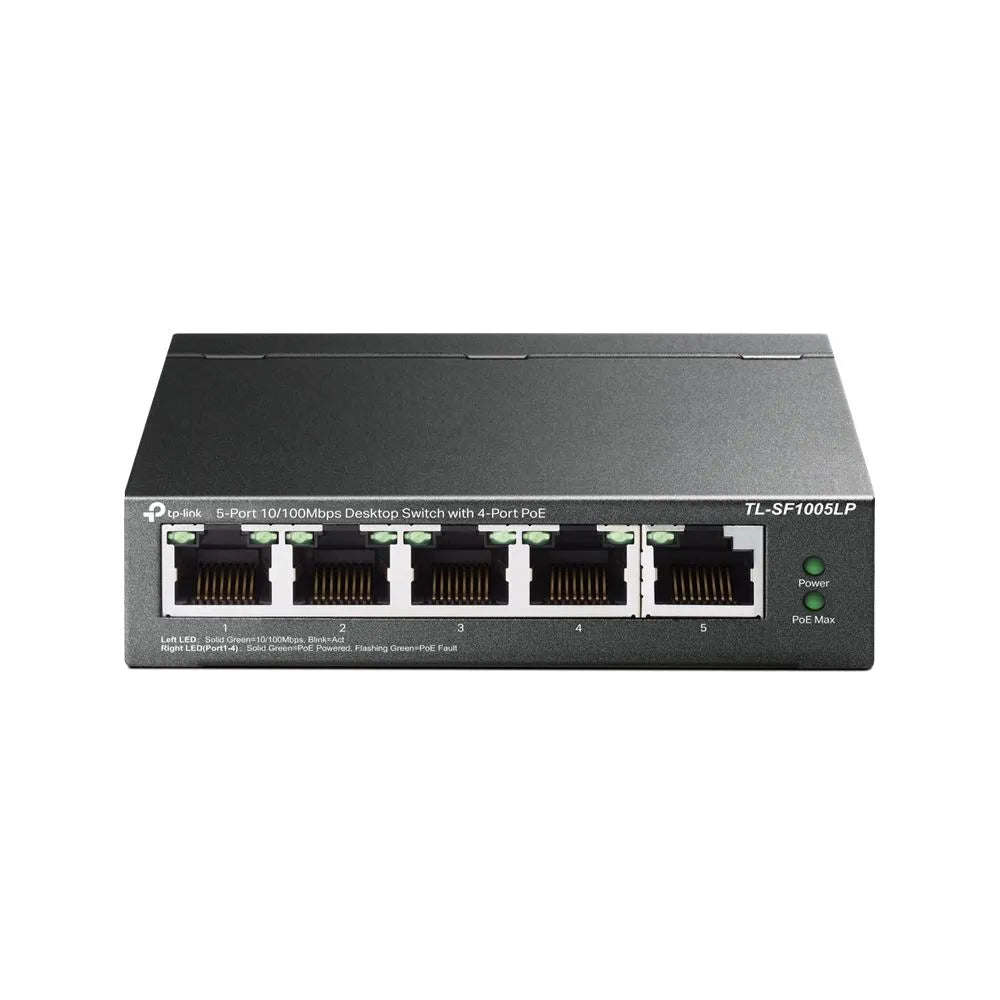 TP-Link SF1005LP - Switch Bureau 5 ports 100Mbps PoE 41W