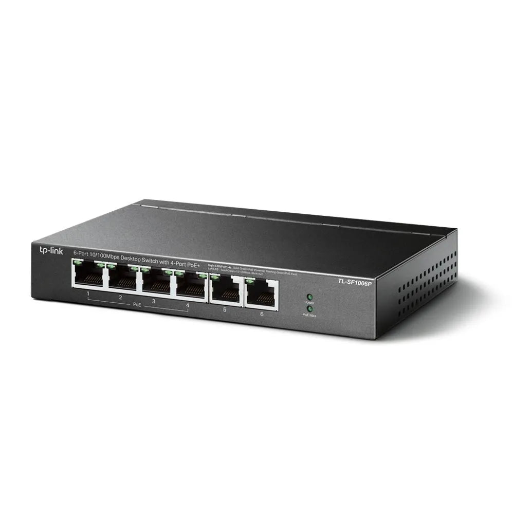 TP-Link SF1006P - Switch Bureau 6 ports 100Mbps PoE+ 67W
