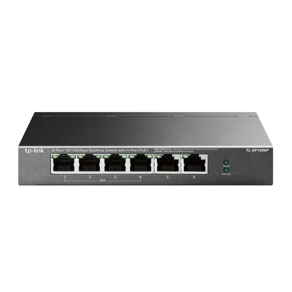 TP-Link SF1006P - Switch Bureau 6 ports 100Mbps PoE+ 67W
