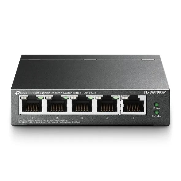 TP-Link SG1005P - Switch 5 ports Gigabit PoE 65W bureau