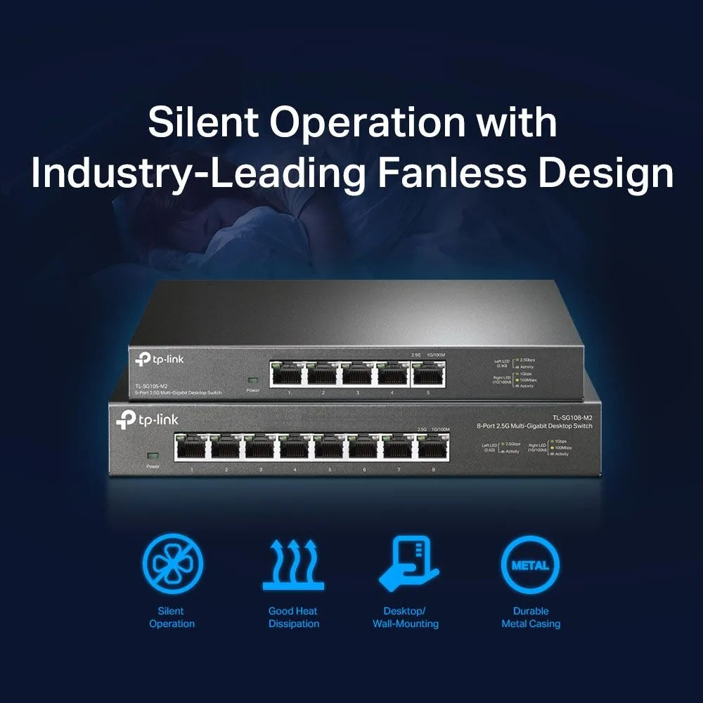 TP-Link SG105-M2 - Switch 5 ports 2.5 Gigabit de bureau