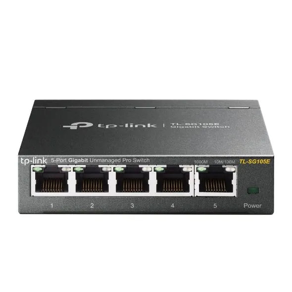 TP-Link SG105E - Switch 5 ports Gigabit manageable bureau